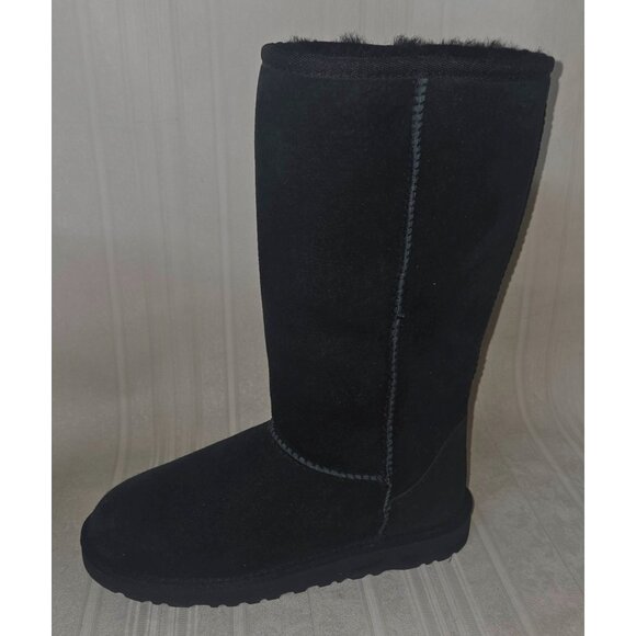 UGG Australia KIDS Black Classic Tall Suede Sheepskin Boots Size US 3 NEW #5229 - Picture 6 of 11